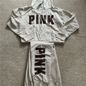 Victoria’s Secret Pink Hoodie/Sweats Set, Small